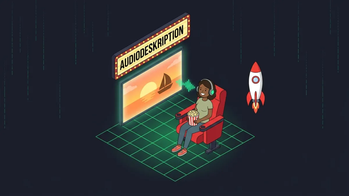 Audiodeskription (AD) ist die leise Stimme, die das Bild erzählt