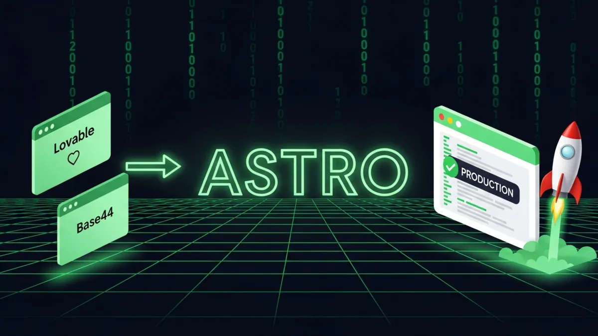 Warum NCA Lovable und Base44 Projekte mit AstroJS umsetzt 2026