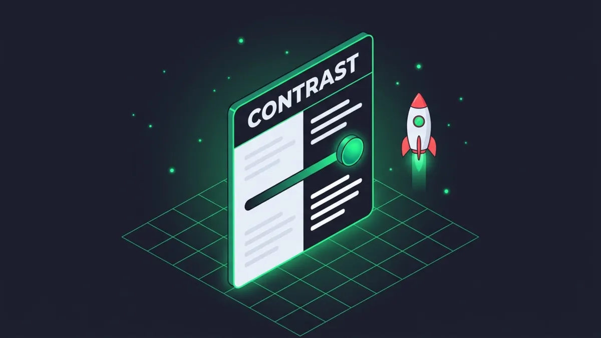 Contrast Enhancement: Kontrastverstärkung mit CSS, Systemeinstellungen und Tests