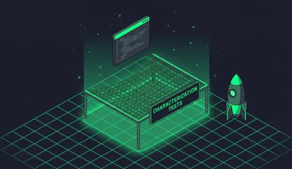 Grünes Sicherheitsnetz Characterization Tests fängt schwebenden Codeblock